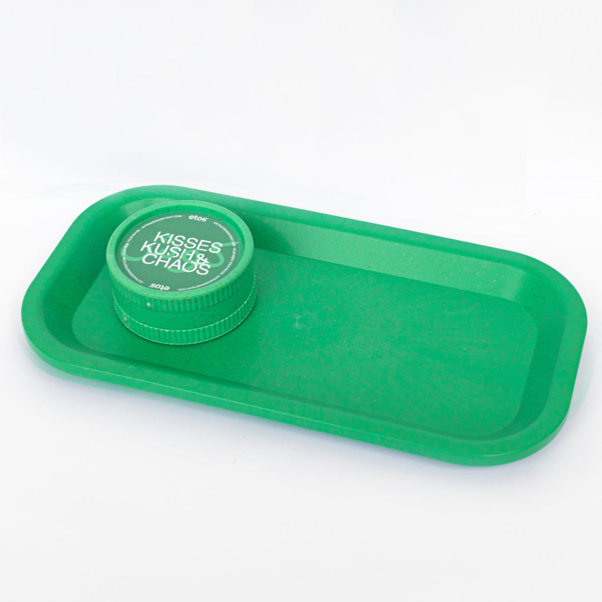 Hanf - Drehtablett & Grinder - Mint