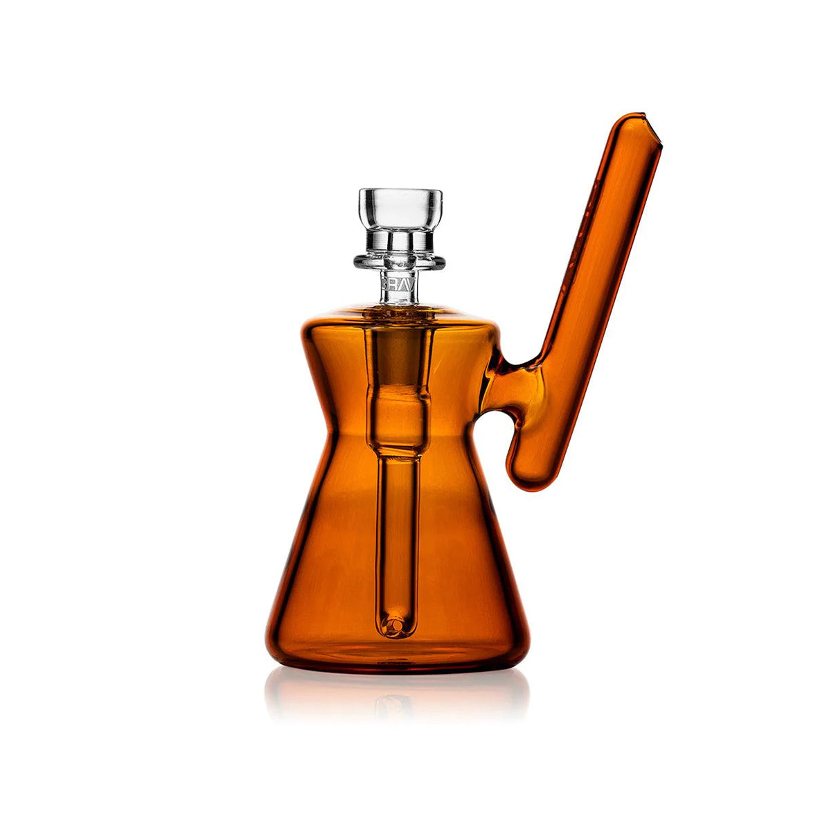 GRAV - Hourglass Taschen Bubbler - Bong - Amber