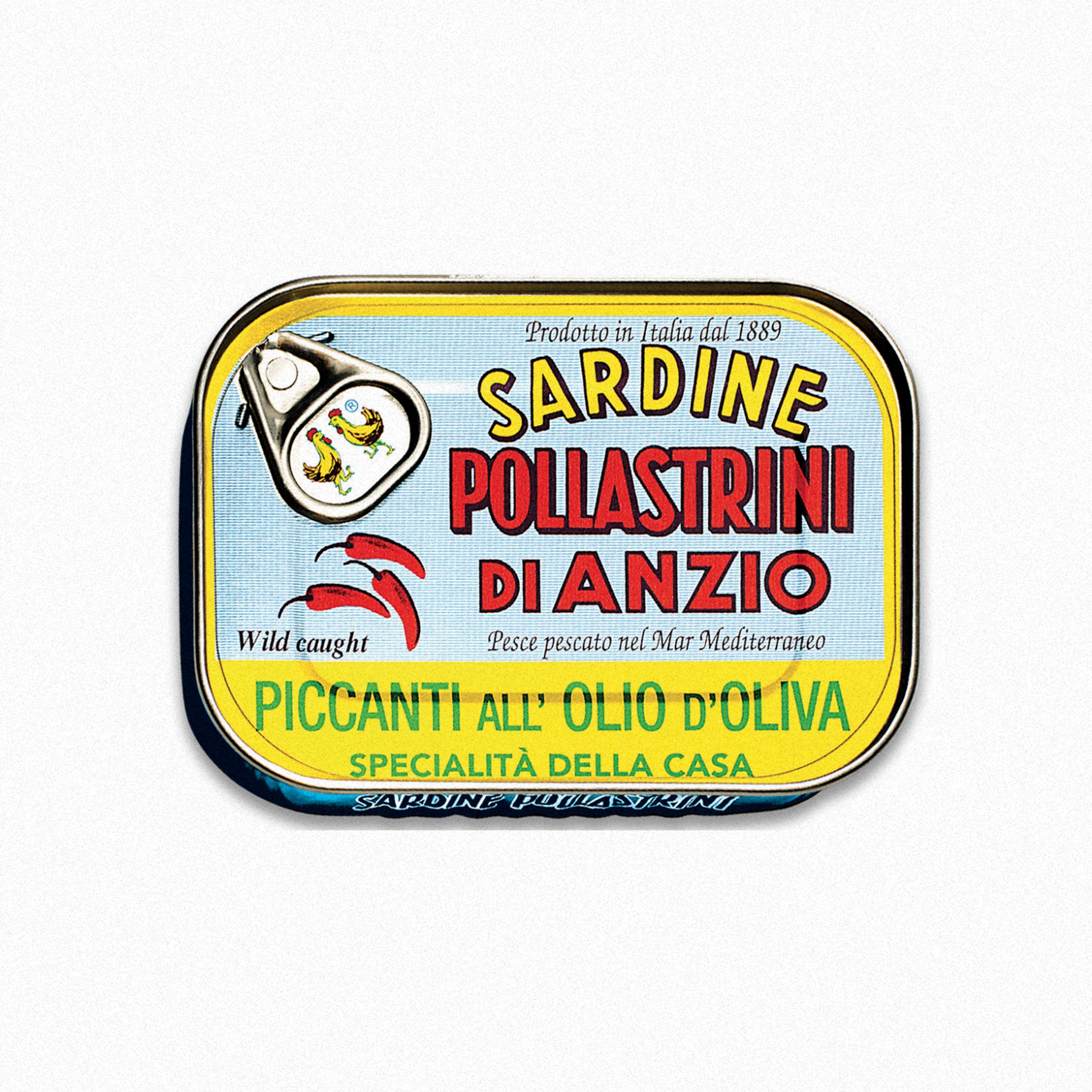 Pollastrini di Anzio - Sardine Piccanti All' Olio D'Oliva - www.extraordinaryshit.com