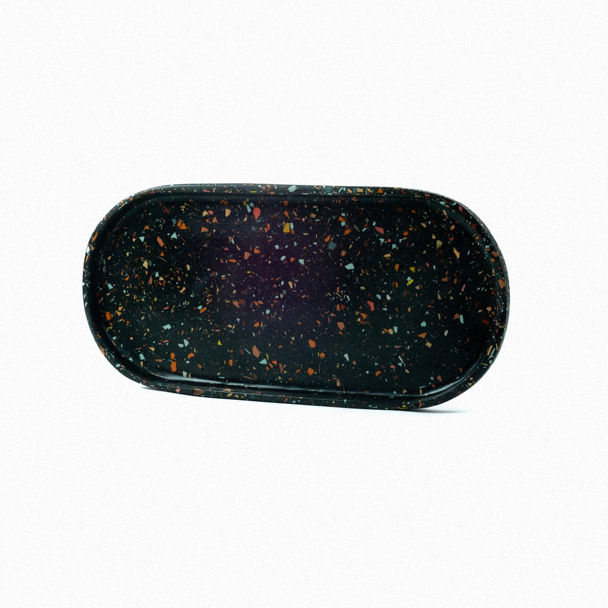 Studio ValentineKVL -Rolling Tray Terrazzo - Schwarz - www.extraordinaryshit.com