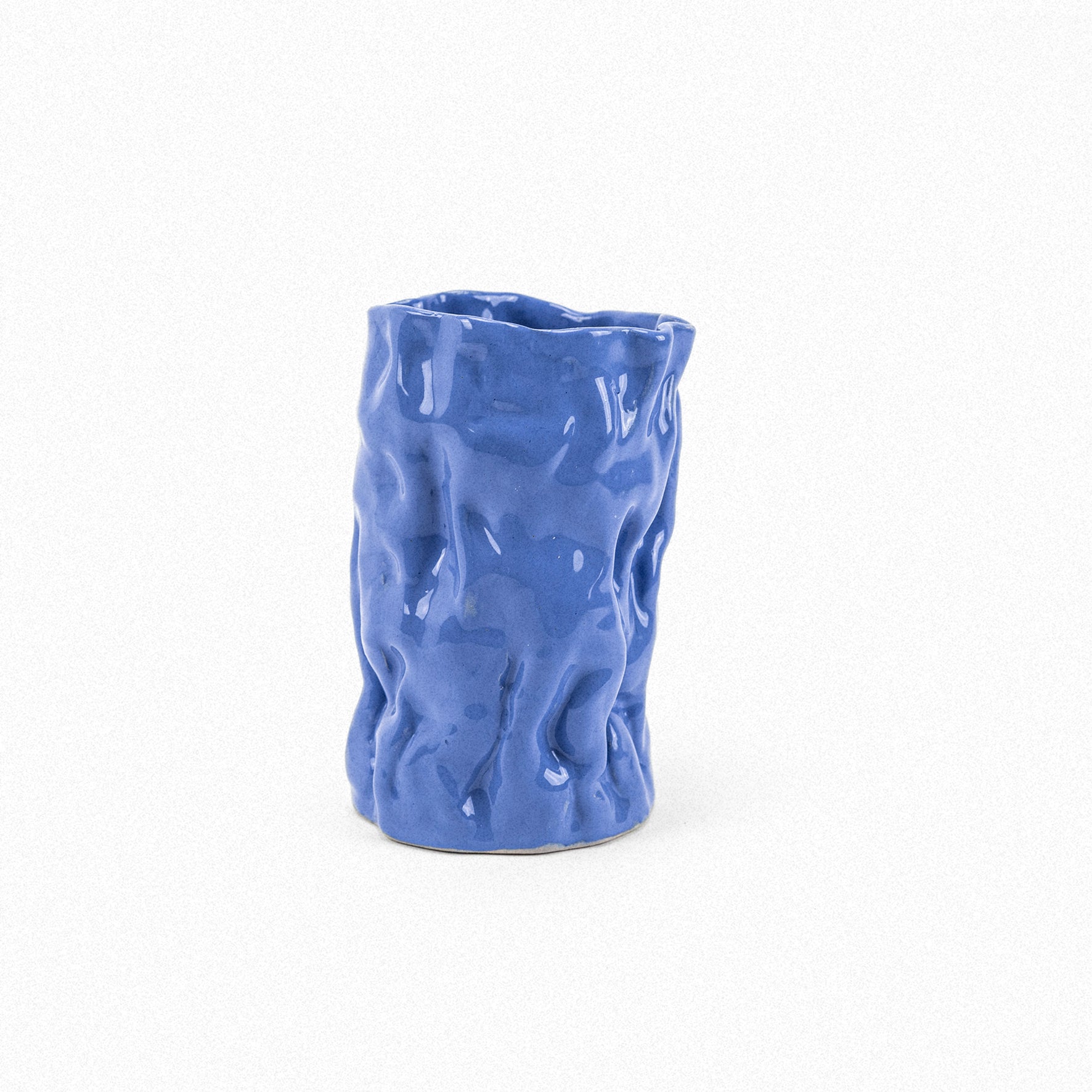 SIUP - Wrinkled Vase - Blau - www.extraordinaryshit.com