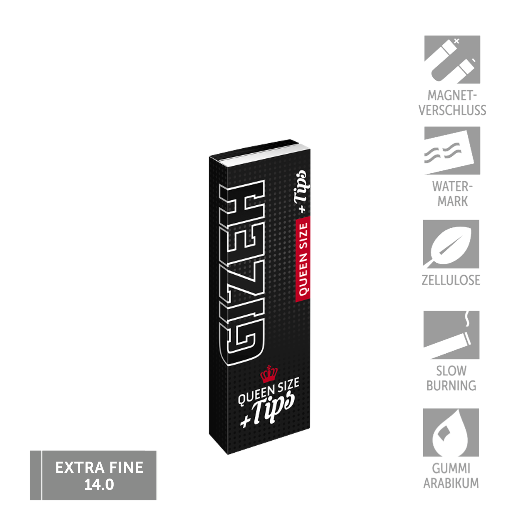 BLACK® Queen Size + Tips