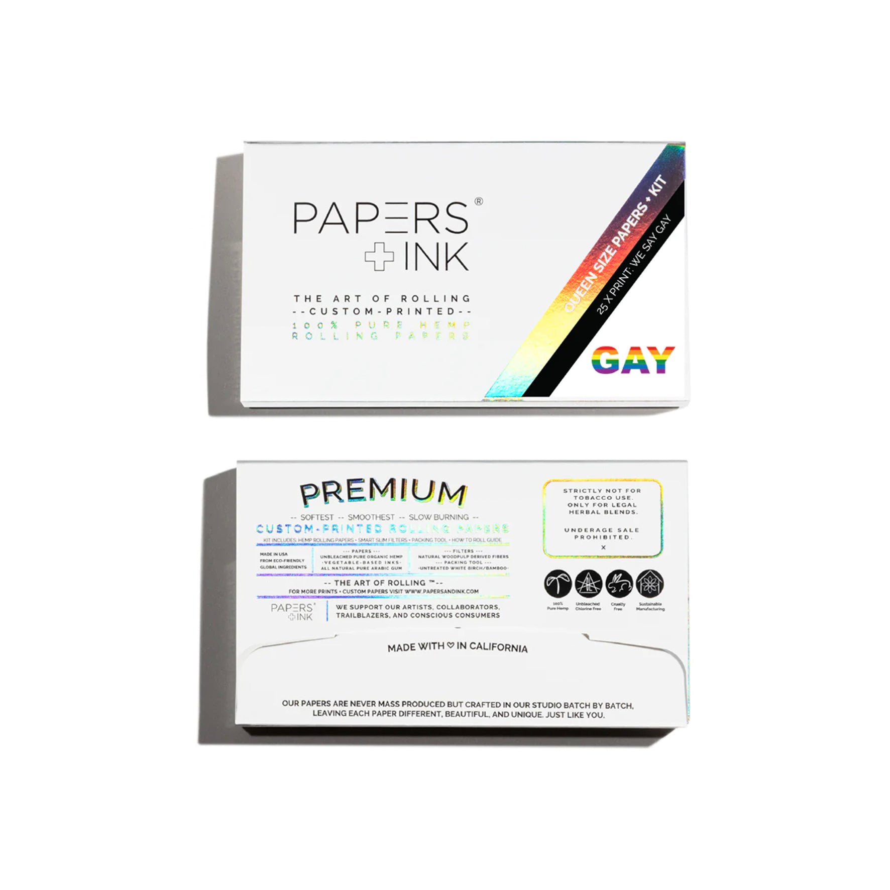 papers&ink, we say gay ,papers, joint papers, rolling papers, colored papers, farbige blättchen, bedruckte blättchen, Kingsize, 1 1/4, papes, papers, OCB, Purize, Gizeh