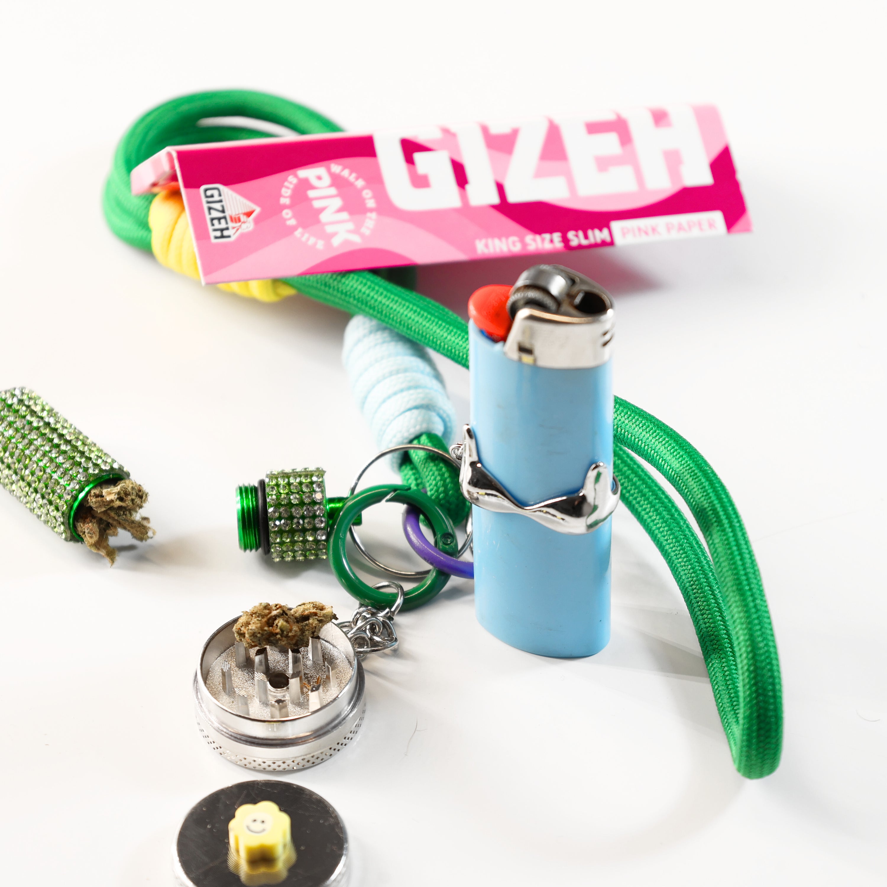 Essential Loop - Zaza - grün/gelb/hellblau